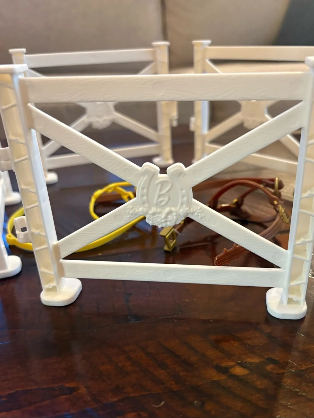 Barbie Hugs n Horses Pony Fence Stable Replacement & 2 Bridles